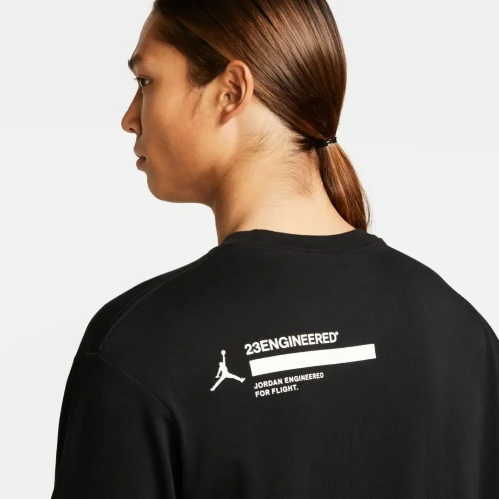 AIR JORDAN Men's 23 Engineered Long-Sleeve Tee Size M in Black